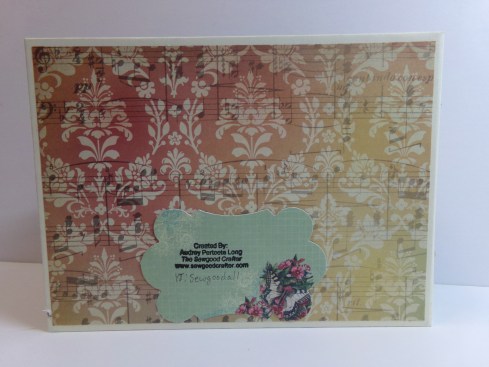 Vintage Ring Bound Mini Album Back