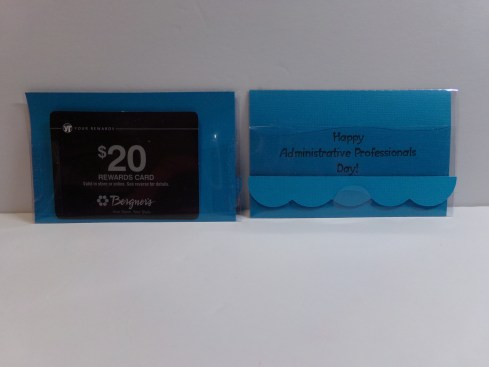 Clear Cardstock Gift Card Holders