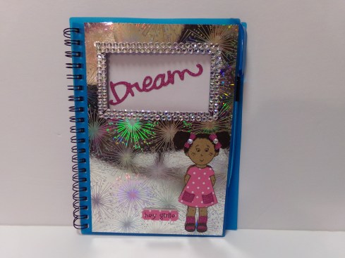 Altered Notebook featuring Elisha Jean Stamp