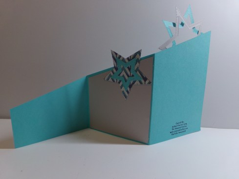 Man Card Monday #2 - Z Fold Thank You Card - Opened Back