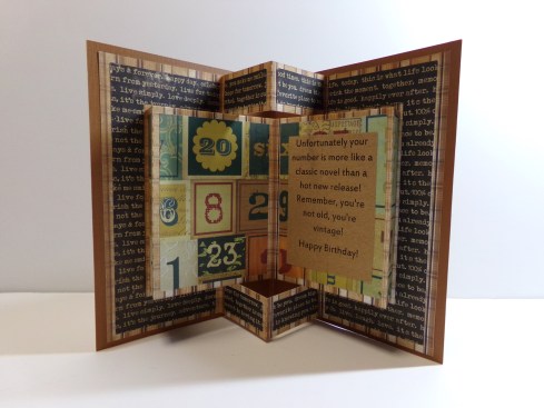 Pop Out Book Vintage Birthday Card Inside