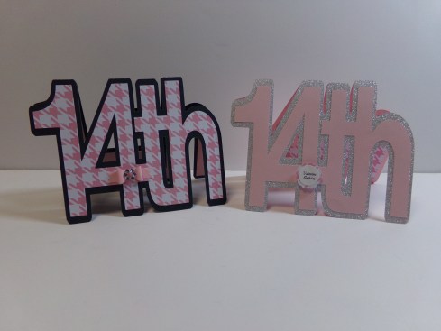 14th Word Shaped Cards