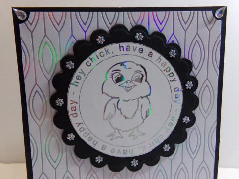 Hey Chick Card Close Up Graphic